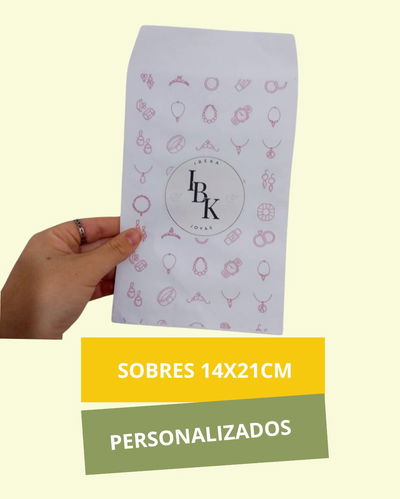 Sobres personalizados 14x21 cm