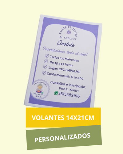 200 Volantes tamaño media A4 