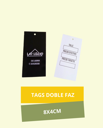 100 tags 8x4cm