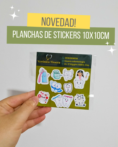 ✨ 50 Planchas de Stickers Personalizadas 10x10 cm ✨ 