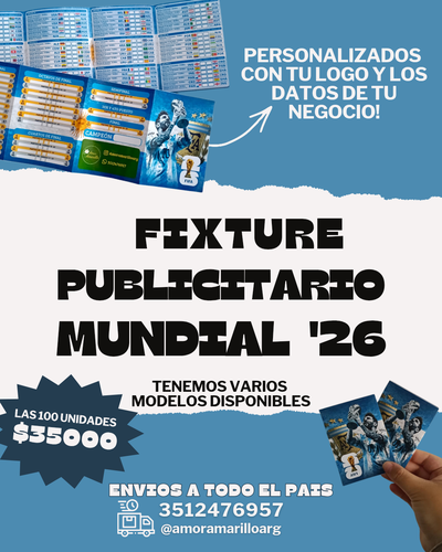 Fixture personalizados 2026