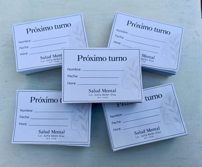 1000 Talonarios/Turnero 10x7cm 