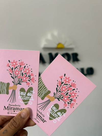 Tarjetones personalizados 10x7cm 