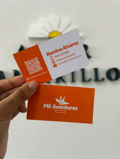 100 Tarjetas 9x5cm 