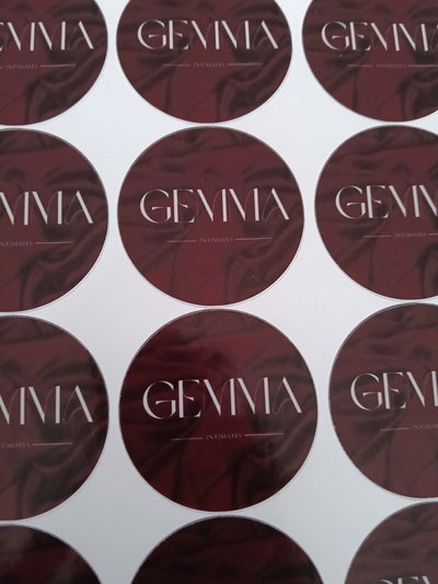 100 stickers 5x5cm
