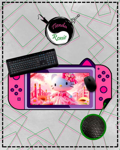 Mousepad XL con forma - Consola Hello Kitty