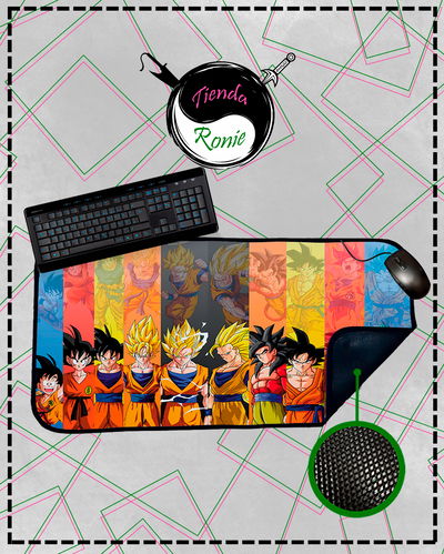 Mousepad XL - Dragon Ball, Goku fases
