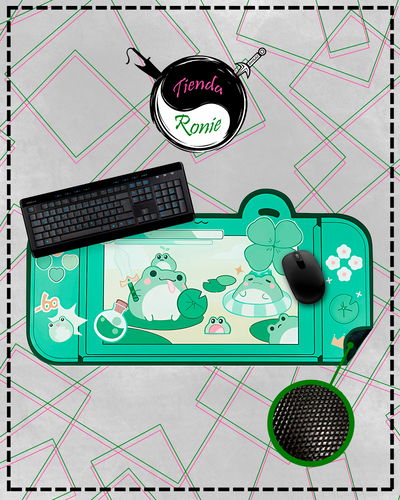 Mousepad XL con forma - Consola Ranita