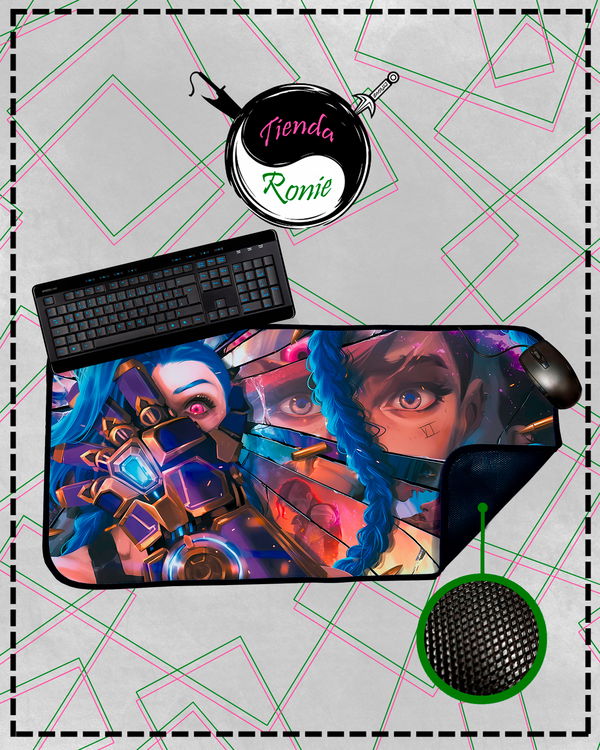 Mousepad XL - League of Legends, Vi x Jinx