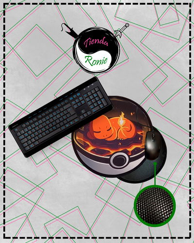 Mousepad Estandar - Charmander Pokebola