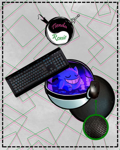 Mousepad Estandar - Gengar Pokebola