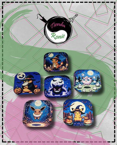 Kit de Posavasos, Pokemon Halloween + Base (DE REGALO) 