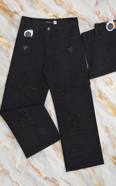 WIDE LEG CARGO c/ roturas 
