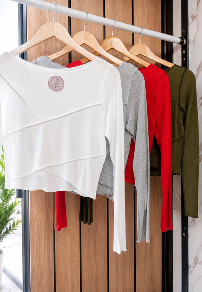 Remera Crop Manga Larga
