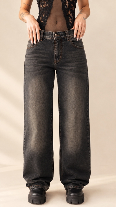 WIDE LEG DARK Gris