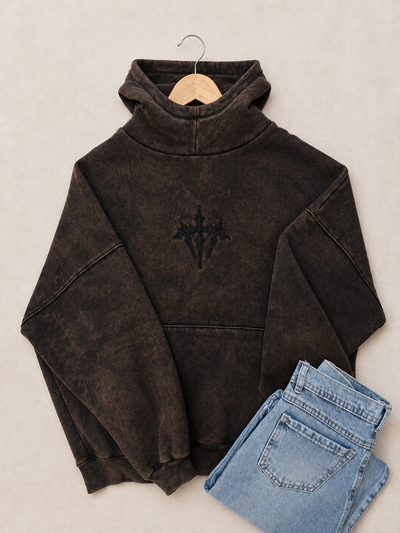 BUZO OVERSIZE NEVADO - Choco