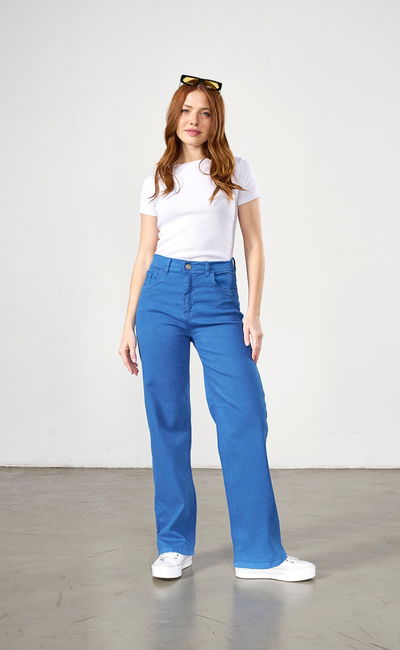 WIDE LEG AZUL FRANCIA