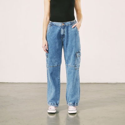 WIDE LEG CARGO CELESTE