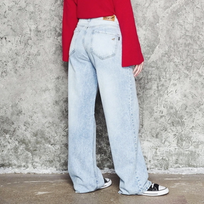 WIDE LEG CELESTE CON ROTURAS Cenitho