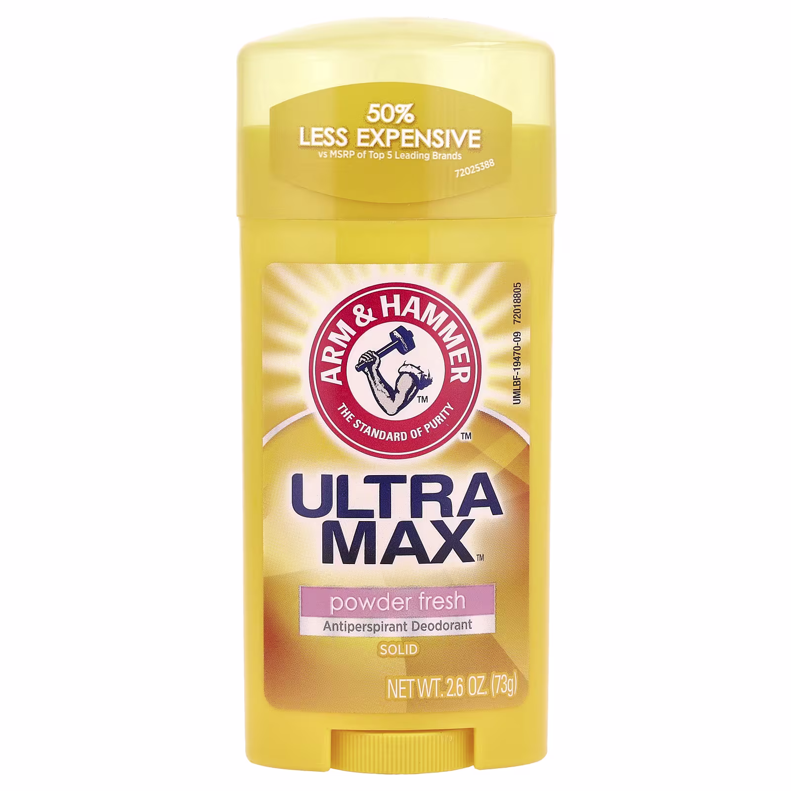 Arm & Hammer, UltraMax™, Antiperspirant Deodorant, Solid, Powder Fresh 73 g