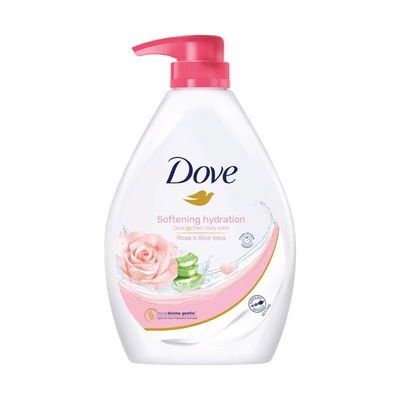 Softening Hydration Rose x Aloe Vera Body Wash, 1L