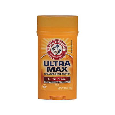 Arm & Hammer, UltraMax™, Antiperspirant Deodorant, Solid, Active Sport 73 g
