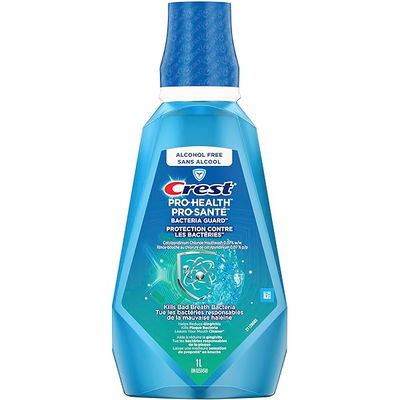 Enjuague Bucal Crest Pro-Health Bacteria Guard Alcohol Free - 1Litro