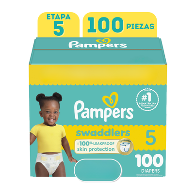 Pañales Pampers Swaddlers Active (27+ LB- 100 Piezas) Etapa 5 