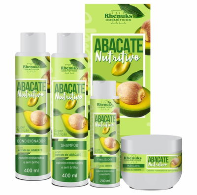 KIT CAPILAR ABACATE NUTRITIVO - 1 KIT COM 4 PEÇAS 