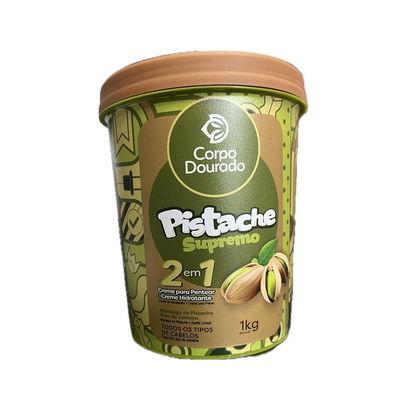 Creme de Tratamento para Pentear e Hidratante 2 em 1 Regarv 1kg Corpo Dourado