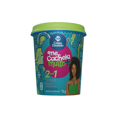 Corpo Dourado Me Cacheia Muito Mais - Creme 2 em 1 de Pentear e Hidratação 1kg