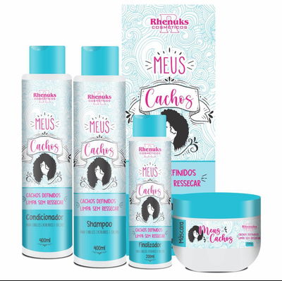 KIT CAPILAR MEUS CACHOS - 1 KIT COM 4 PEÇAS