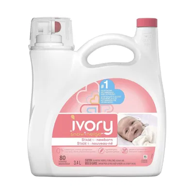 Ivory Snow Stage 1: Newborn Liquid Laundry Detergent  3.4 L