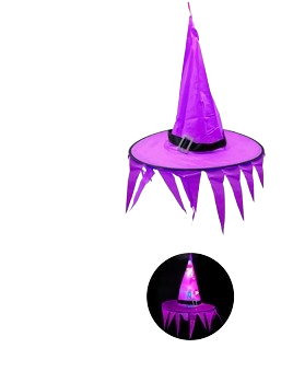 GORRO DE BRUJA LED