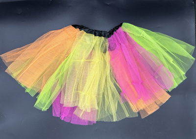 TUTU MULTICOLOR 30CM 2 CAPAS