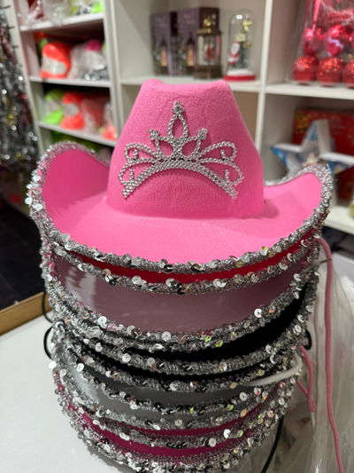 SOMBRERO COWBOY CON LENTEJUELAS