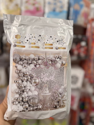 SET 109 GLOBOS (PLATEADO)