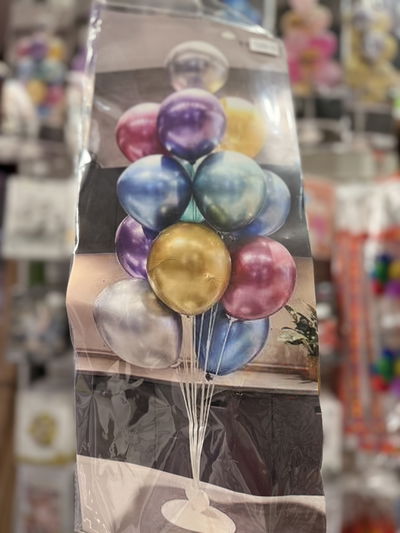 SET 11 GLOBOS CON EXHIBIDOR