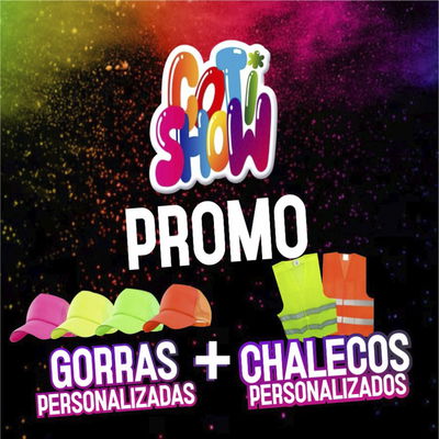 GORRAS + CHALECOS X50 (PERSONALIZADOS)