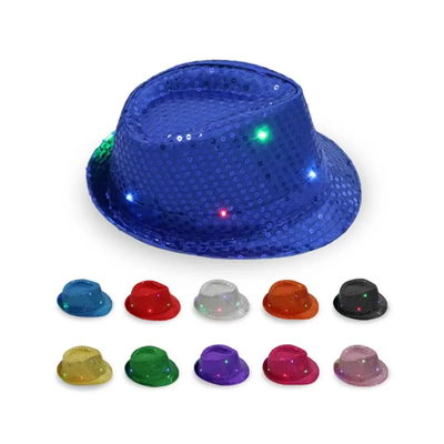 SOMBRERO LED CON LENTEJUELAS