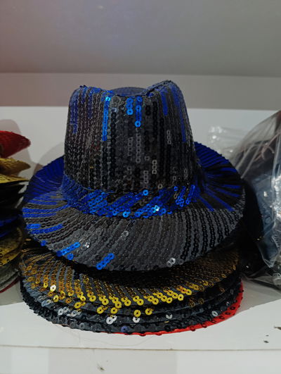 SOMBRERO LENTEJUELA BICOLOR