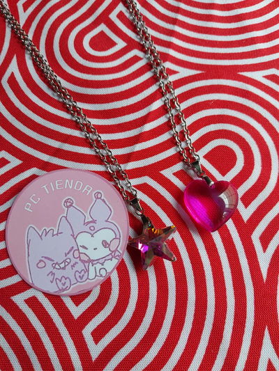 Cadena Dije Estrella/Corazon