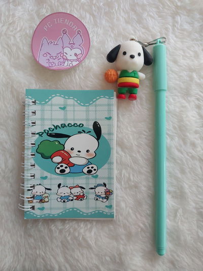 COMBO POCHACCO. MINI LIBRETA + LAPICERA.