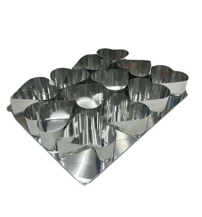 Placa de aros corazon