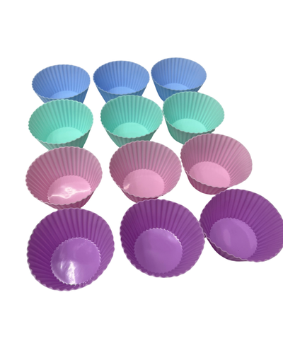Molde silicona x12 muffin 