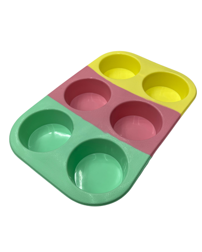 Molde silicona x6 redondos