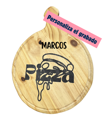 Tabla pizza con diseño