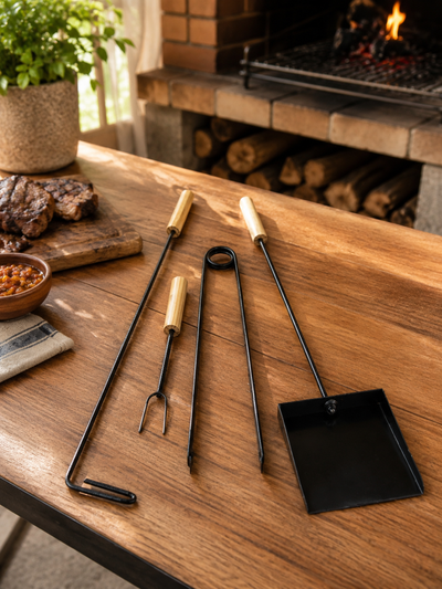 Set asador x4 piezas