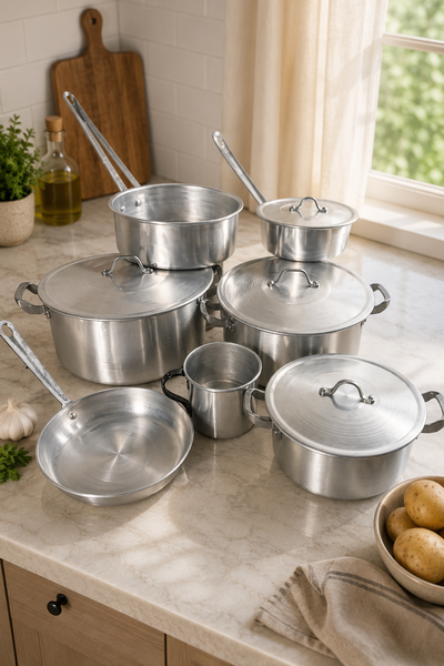 Bateria de cocina 5 (7 art + 4 tapas)