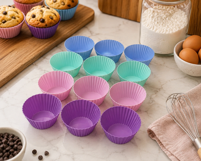 Molde silicona x12 muffin
